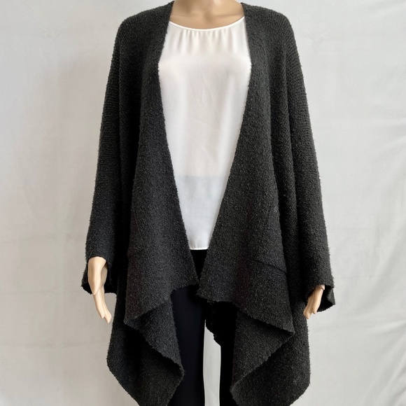 Vince Camuto Cape-Style Sweater Laganlook Wrap, Size OS, Gray - Picture 2 of 11